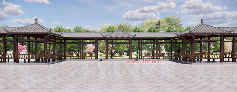 涼亭生產(chǎn)設計效果圖