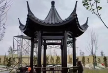 防腐木涼亭用什么瓦,有樹脂瓦、瀝青瓦、小青瓦、琉璃瓦